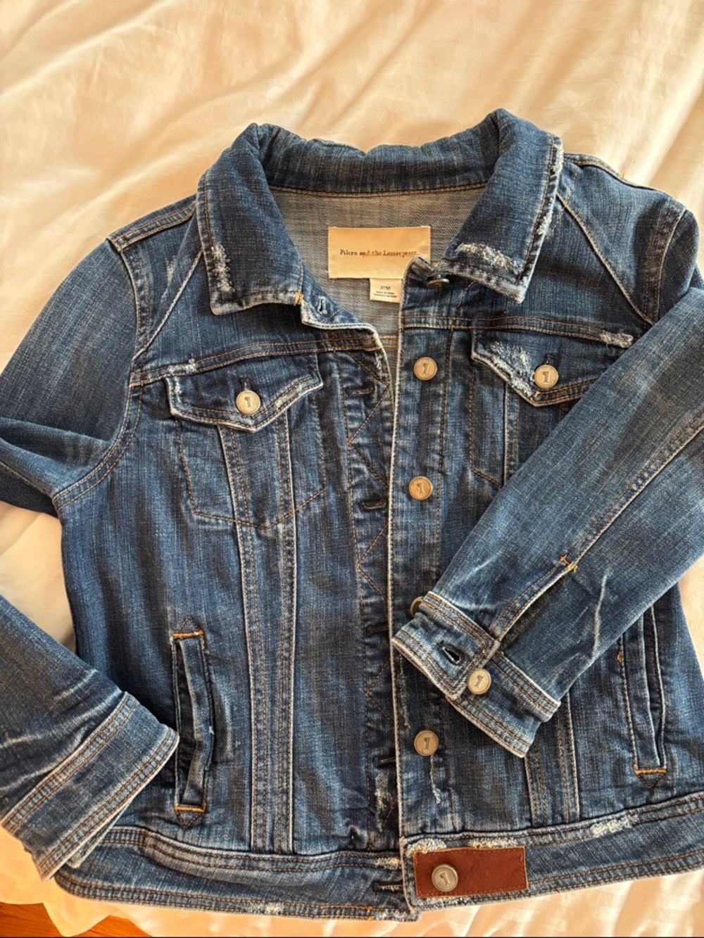 Pilcro and the Letterpress Blue Denim Jean Jacket